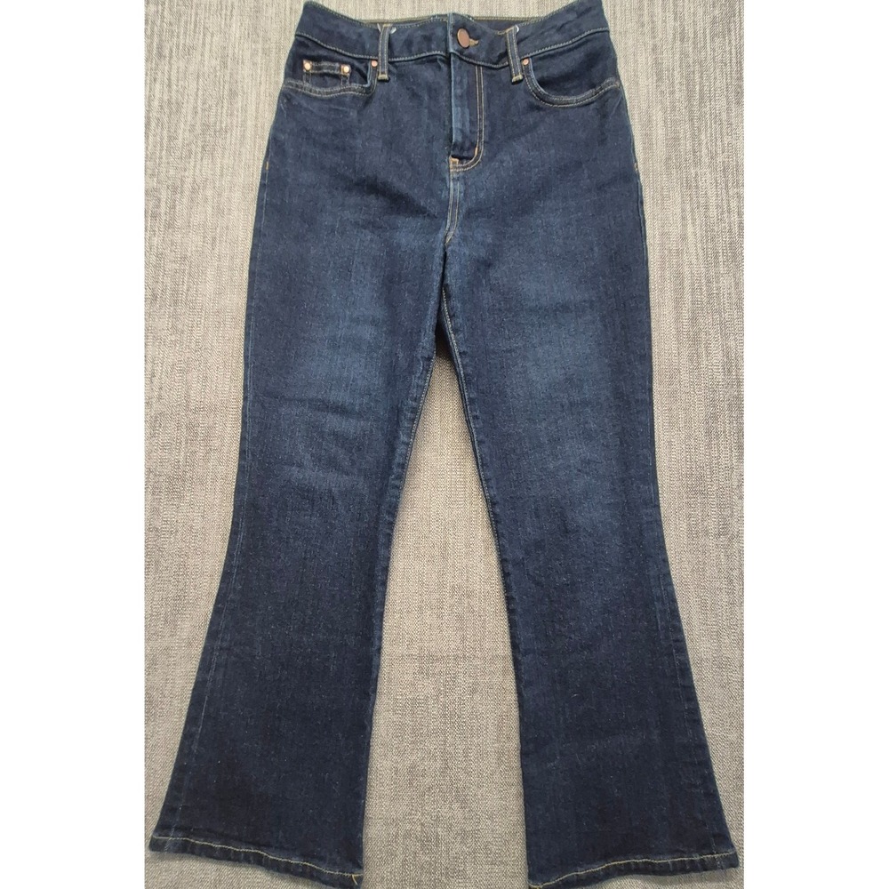 Boden Denim flare denim jeans women's 4P dark wash high rise stretch petite